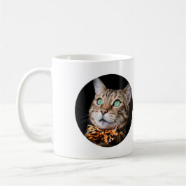 Personlig kattfoto med text | Anpassad present Kaffemugg