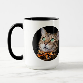 Personlig kattfoto med text | Anpassad present Mugg