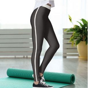 Personlig Kattmamma Espresso Brun Neutral Leggings