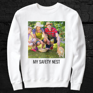 Personlig kattmamma familj husdjur foto svart vitt t shirt