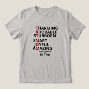Personlig kattmamma för kattälskare t shirt