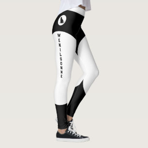 Personlig Kattmamma Husdjursälskare Vit Och Svart Leggings