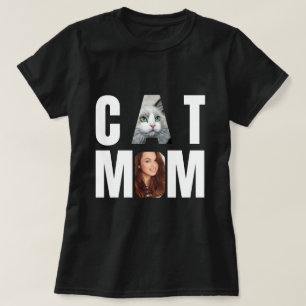 Personlig kattmamma, kattfoto t shirt