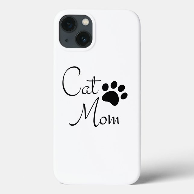 Personlig Kattmamma Tassavtryck Citat (Baksida)