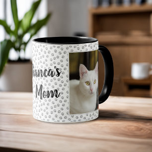 Personlig Kattmamma Tassavtryck Fotomugg Mugg