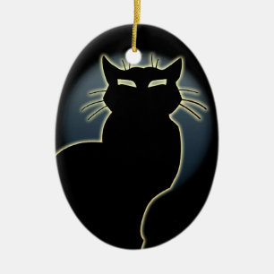 Personlig kattprydnad Kattdekoration Present Julgransprydnad Keramik