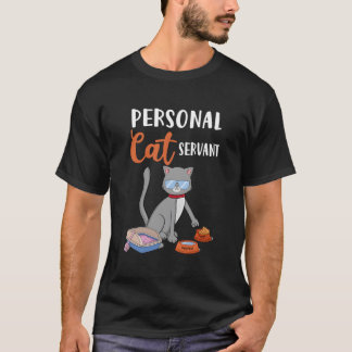 Personlig kattservantkatt t shirt