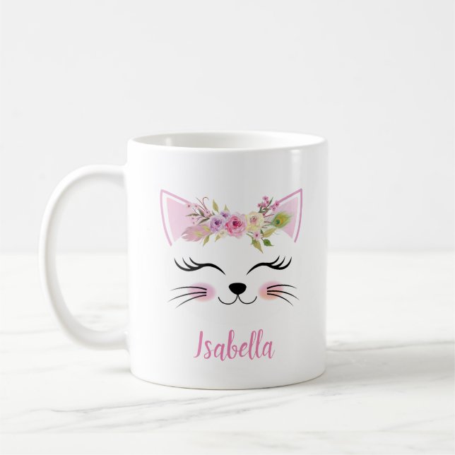 Personlig Kattskalle mugg (Vänster)