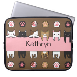 Personlig Kattunge Laptop Fodral