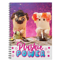 Personlig Kawaii Cute Plushie Power Photo Anteckningsbok