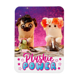 Personlig Kawaii Cute Plushie Power Photo Magnet