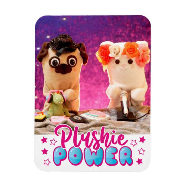 Personlig Kawaii Cute Plushie Power Photo Magnet (Vertikal)