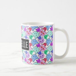 Personlig Kawaii Kattunge Kaffemugg