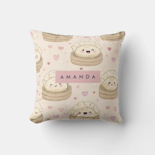 Personlig Kawaii Pastel Dumpling Mönster Kudde