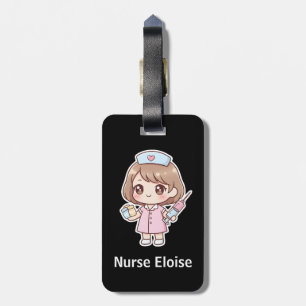 Personlig Kawaii Sjuksköterska Bagagetikett Bagagebricka