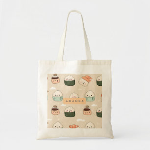 Personlig Kawaii Sushi Japansk Food Mönster Tygkasse