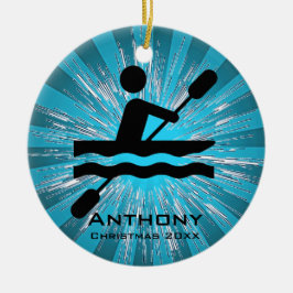 Personlig Kayaking Ornament