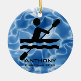 Personlig Kayaking Ornament