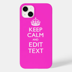 Personlig KEEP CALM AND Ditt Text Levande Rosa