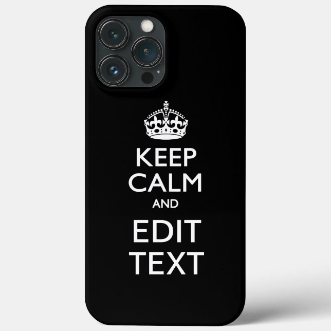 Personlig KEEP CALM AND Redigera Text (Baksida)