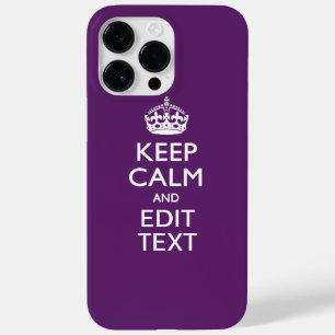 Personlig KEEP CALM Din Text på Lila Dekor