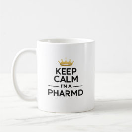 Personlig Keep Calm Jag är en PharmD Kaffemugg