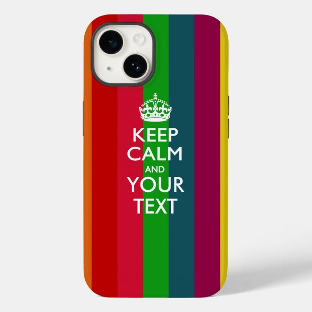 Personlig KEEP CALM OCH Din Text (Baksida)