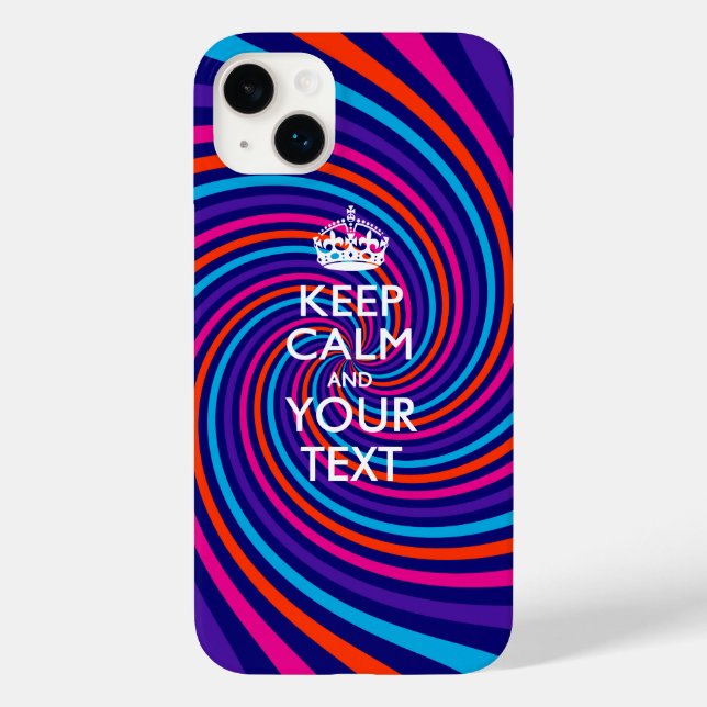 Personlig KEEP CALM OCH Din Text (Baksida)