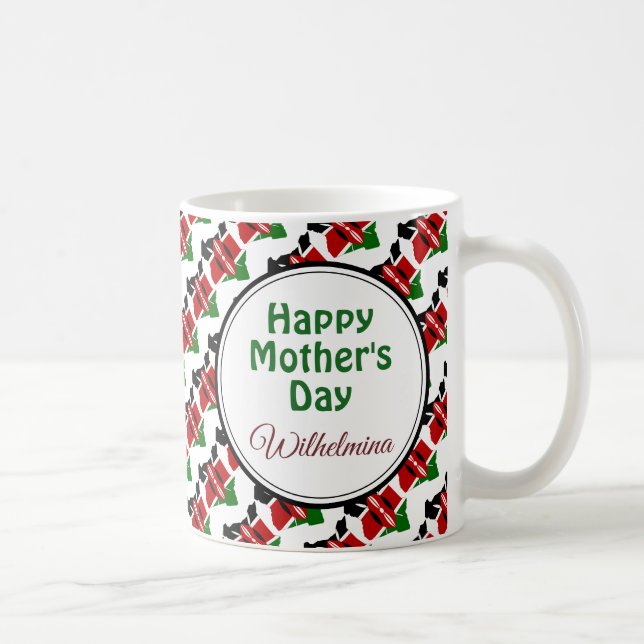 Personlig KENYA FLAGGA Proverbs 31 Kaffemugg (Höger)