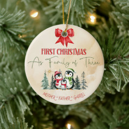 Personlig Keramisk julprydnad - första engelska kr Julgransprydnad Keramik