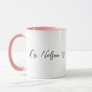 Personlig Keramisk Mugg, Tvåtons Keramisk Mugg, Dr Mugg