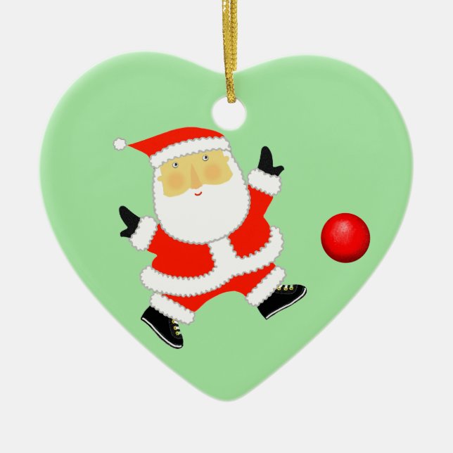 Personlig Kickball-jul Julgransprydnad Keramik (Framsidan)
