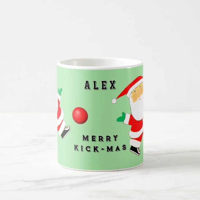 Personlig Kickball-jultomte, utbytbar Kaffemugg (Center)