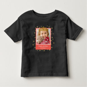 Personlig Kid Photo Grattis på födelsedagen Guld K T Shirt