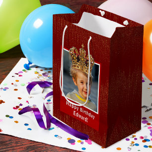 Personlig Kid Photo Grattis på födelsedagen Kung K