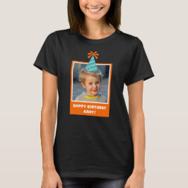 Personlig Kid Photo Grattis på födelsedagen w/ Blu T Shirt