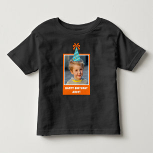Personlig Kid Photo Grattis på födelsedagen w/ Blu T Shirt