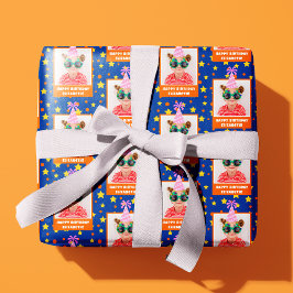 Personlig Kid Photo Grattis på födelsedagen w/ Ros Presentpapper