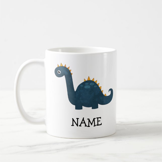 Personlig Kids Anpassningsbar Dinosaur Kaffemugg (Vänster)