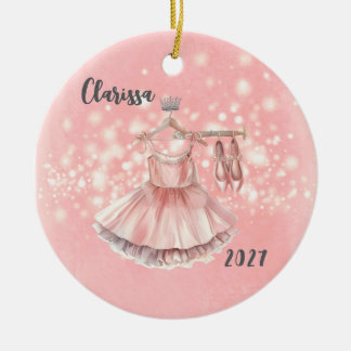 Personlig Kids Ballerina jul Ornament