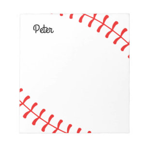Personlig Kids Baseball Anteckningsblock
