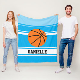 Personlig Kids Basketball Fleecefilt