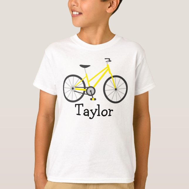 Personlig Kids Bicycle T-shirt (Framsida)