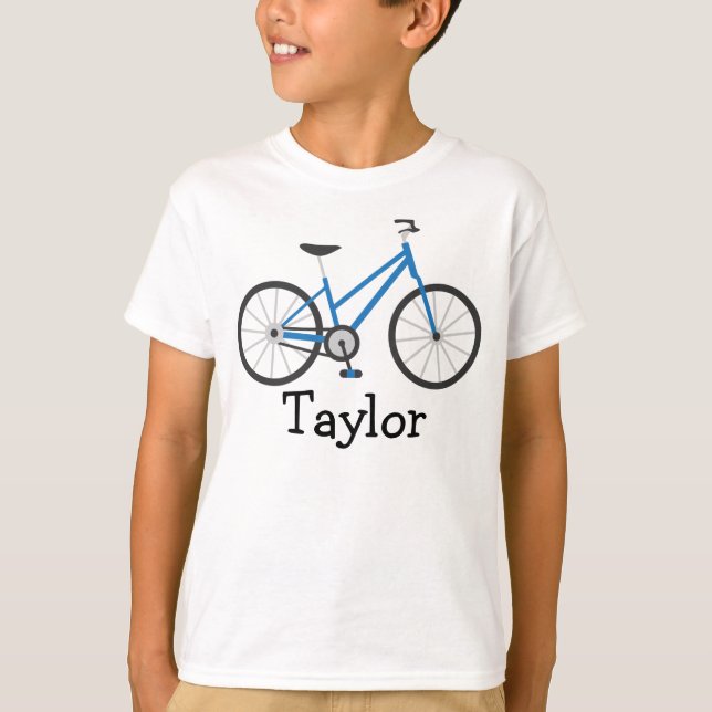 Personlig Kids Bicycle T-shirt (Framsida)