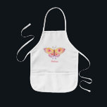 Personlig Kids Cute Butterfly Monogram Barnförkläde<br><div class="desc">Personlig Kids Cute Butterfly Monogram</div>