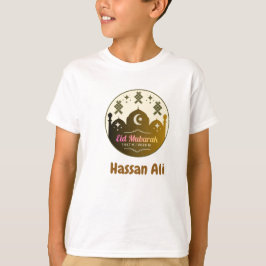 Personlig Kids Eid Mubarak 2026  T Shirt