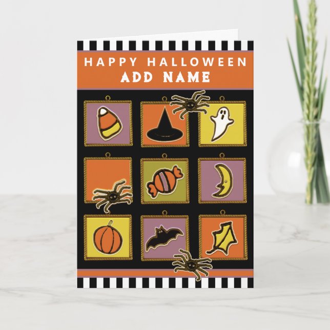 Personlig Kids Halloween-kort Kort (Framsida)