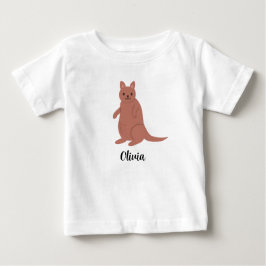Personlig Kids Kangaroos Girls Baby T-Shirt