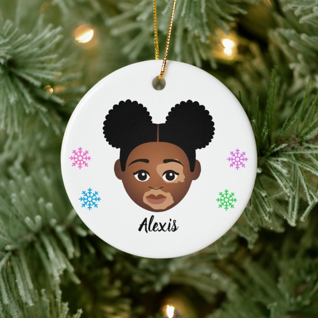 Personlig Kids Natural Hair Ceramic Ornament (Träd)