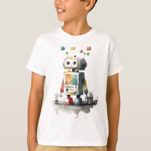 Personlig Kids robot T T Shirt